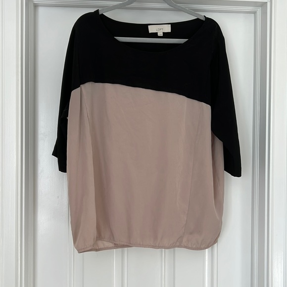 Color block blouse shirt sleeve - Picture 1 of 3